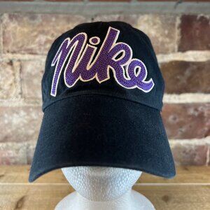 Vintage Nike Script Heritage Hat Embroidered Blue & Purple One Size Adjustable